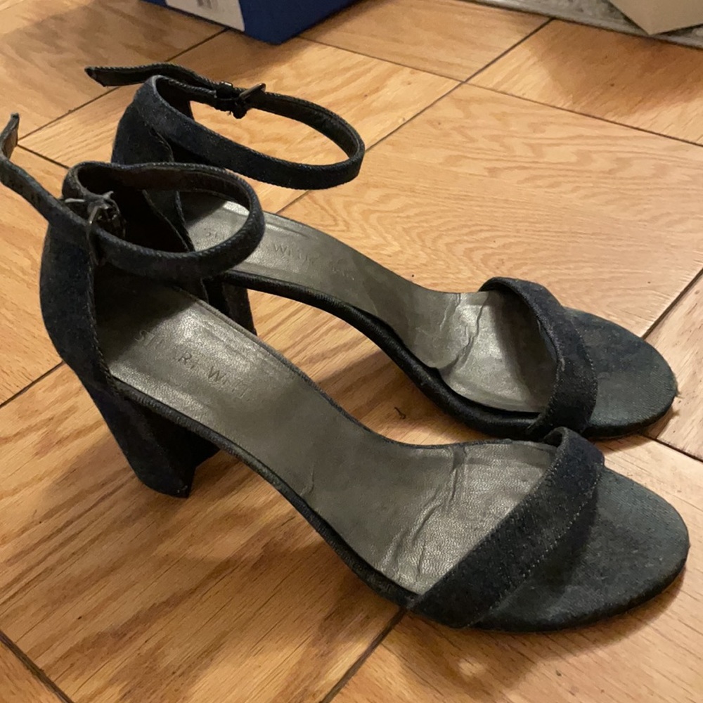 Stuart Weitzman Denim Sandals
